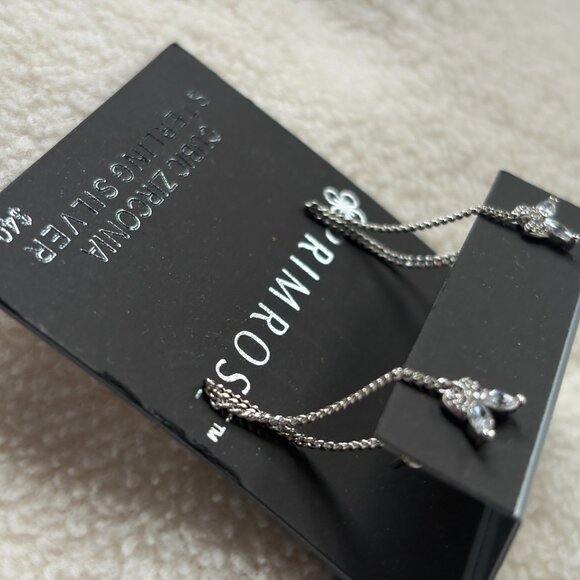 NWT Sterling Butterfly Chain Earrings - Picture 4 of 5